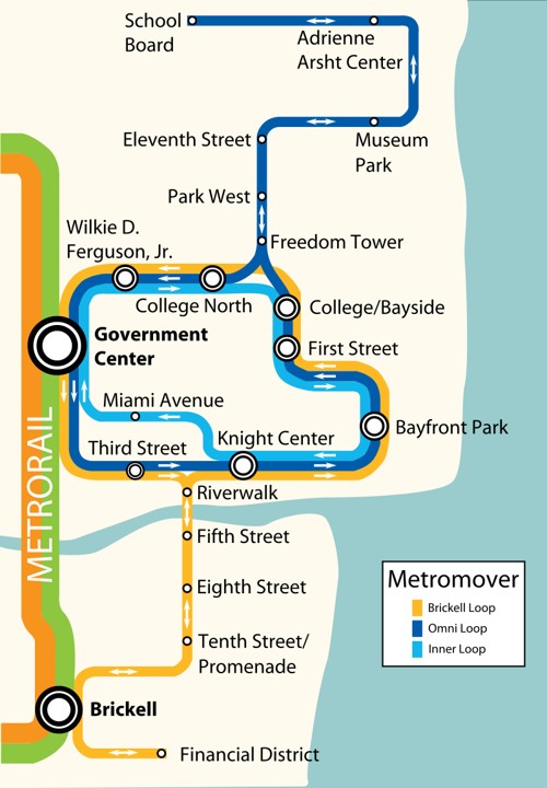 Metromover map